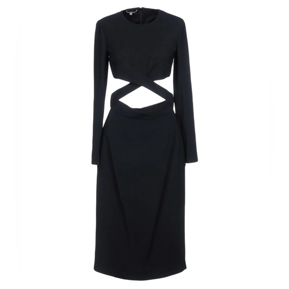 Michael Kors Collection black cut out crisscross dress sz 2/4 - Picture 4 of 7